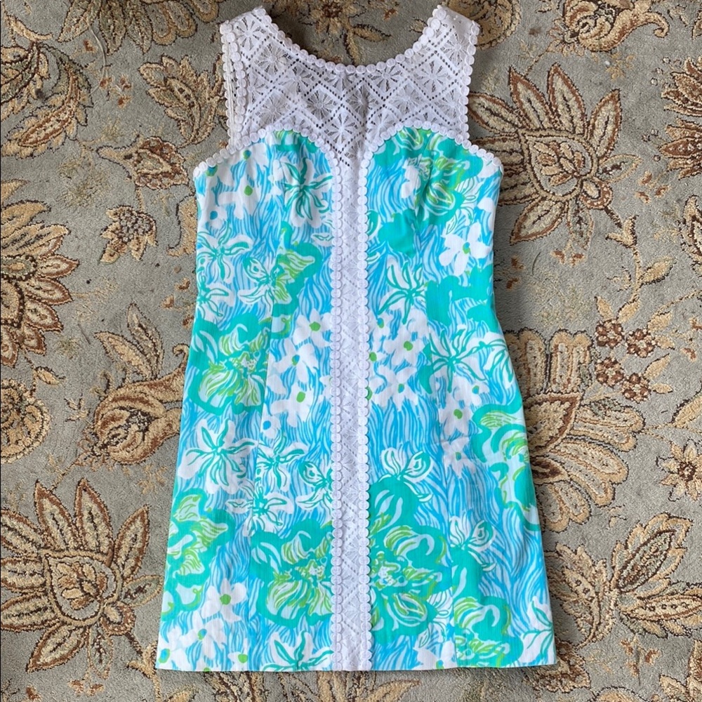 Lilly Pulitzer shift blue lagoon